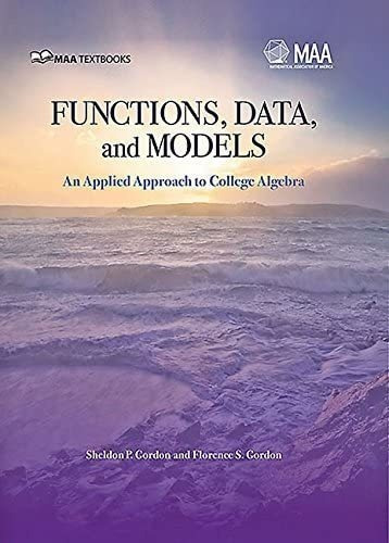 Libro: Functions, Data And Models: An Applied Approach To Co