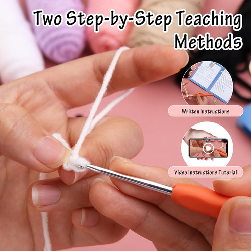 Kit De Crochet Para Principiantes Con Lana Incluida