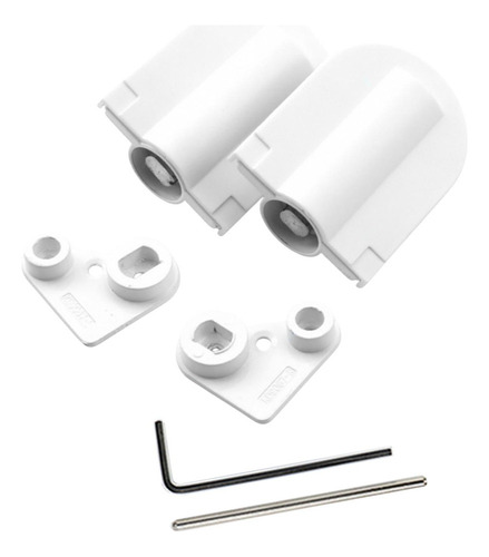 W Dobradiças Escondidas Para Penteadeira, 2 Peças, Branco