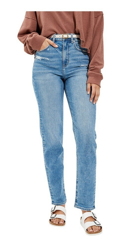 Pantalón Mujer American Eagle Stretch Mom Straight Jean