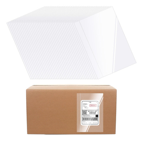 500 Paquete 6 X 9 Sobres De Lista De Embalaje Adhesivo Trans