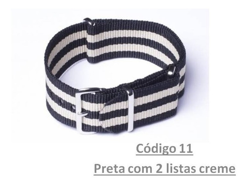 Pulseira Nylon Nato Todas As Cores + Brinde Anúncio 2 / 8