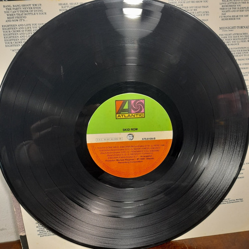 Imagem 6 de 8 de Vinil Lp Skid Row 1989 Com Encarte Bom Estado.