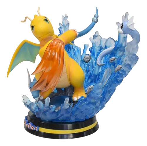 Figuras Pokémon Evolución Dragonite Estatuilla Con Luz 