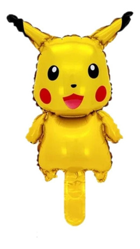 10 Globos Pikachu Mini Pokemon Souvenir Apto Aire