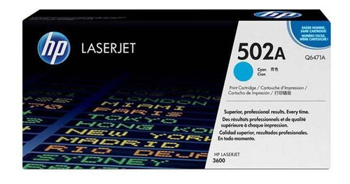 Toner Hp 502a Cyan Q6471a