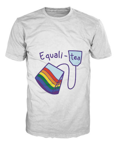 Camiseta Orgullo Equali-tea Arcoiris Bandera Lgbt