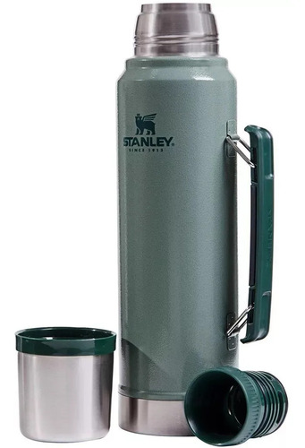 Imagen 3 de 4 de Stanley Termo Clásico 1 L de acero inoxidable hammertone green
