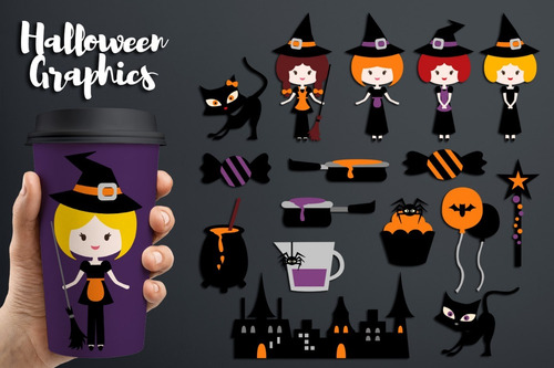 Kit De Imágenes Digitales Halloween 603141