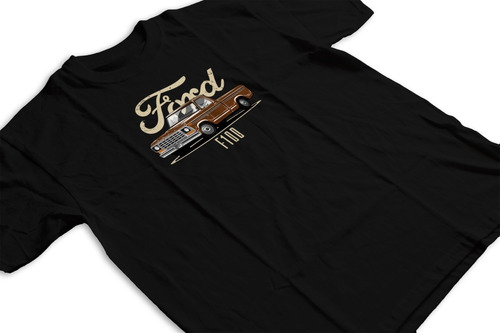 Remera Ford F100 Autos Retro Marron