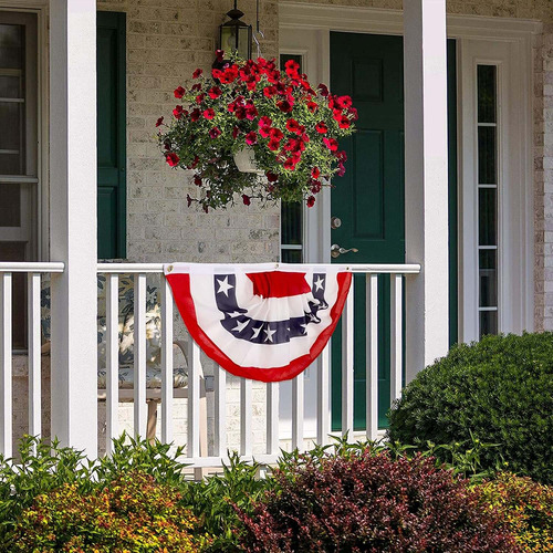 American Pleated Fan Usa Bunting Flags Half Fan Banner Patri