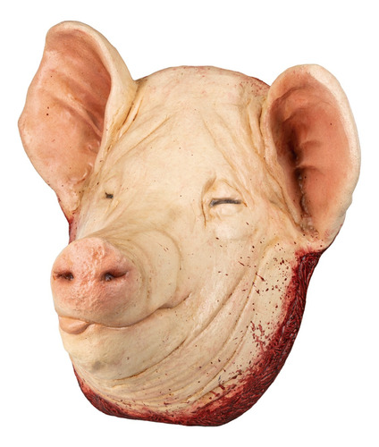 Decoración Halloween Cabeza De Cerdo Terror Sangriento
