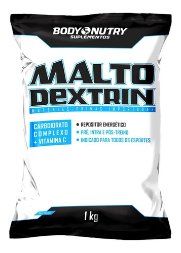 Malto Dextrina - 1000g Refil Morango - Body Nutry