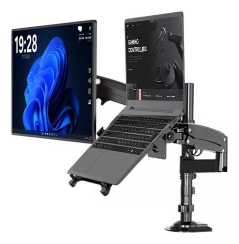 VIDITA Soporte Monitor Y Notebook Brazo Articulado Escritorio