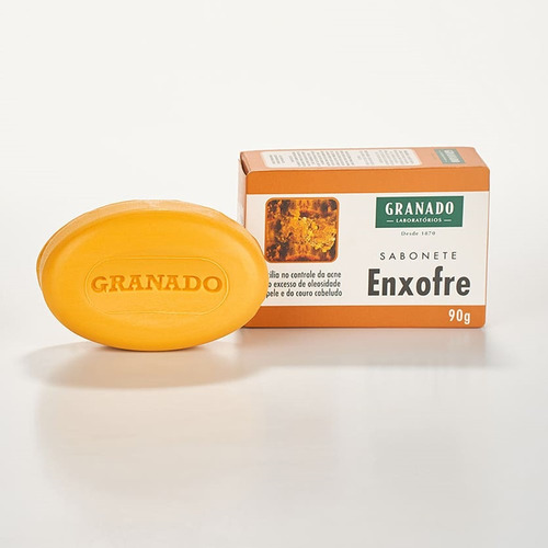 Kit C/12 Sabonetes Em Barra 90g Enxofre Para Acne Granado