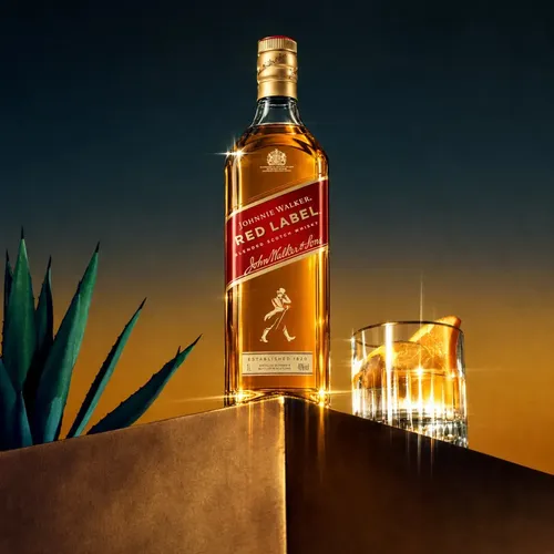 Whisky Johnnie Walker Red Label Blended Scotch 1 Litro Original