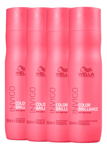  Kit Hidratação Shampoos Brilliance 250ml - Wella