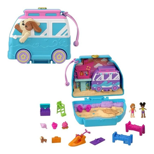 Polly Pocket Playset De Playa Muñecas 