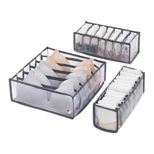 Organizador De Ropa Interior Y Medias Divisor Cajones X3 