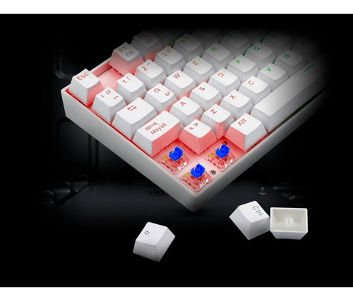Imagen 10 de 10 de Combo Teclado Y Mouse Redragon Kumara K552rgb-ba-w Español