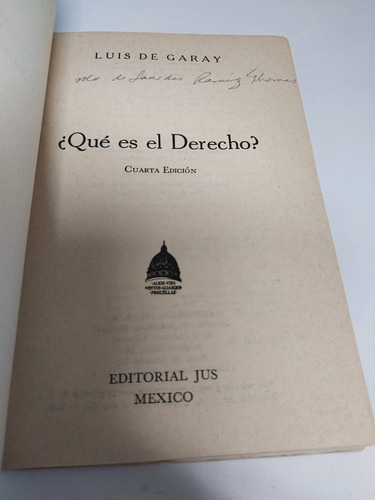Que Es El Derecho? Luis De Garay (Usado)