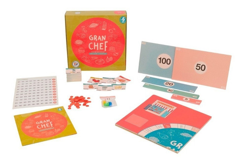 Imagen 2 de 4 de Juego Mesa Niños Gran Chef Didáctico Habilidades Matemáticas