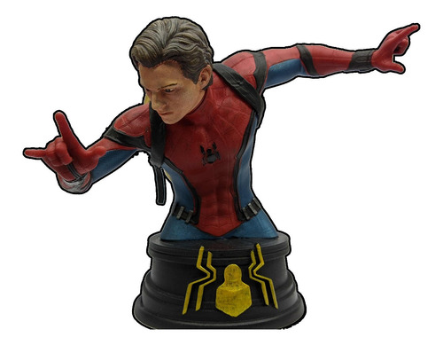 Tom Holland Spiderman Busto Resina Impresión 3d 12 Cms 