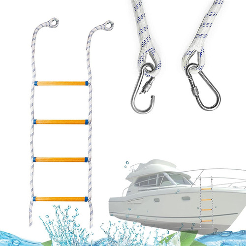L Escalera Inflable Para Botes, Kayaks, Lanchas A Motor,