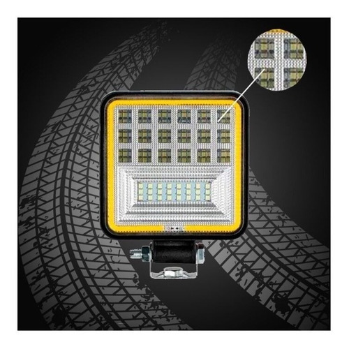 Imagem 5 de 6 de Farol De Milha Led Trator Máquina Agrícola Caminhão 126w 4x4
