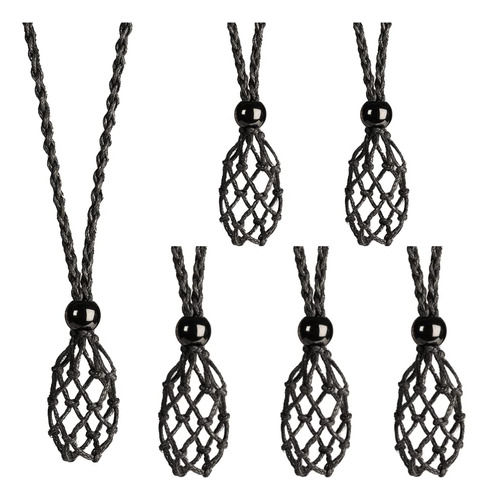 6 Piezas De Cordón Para Collar, Soporte De Piedra Vacía, .