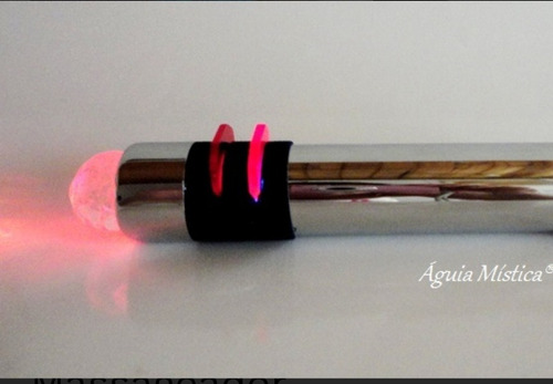 Imagem 6 de 9 de Bastão Cromoterapia Massageador Com Cristal Quartzo