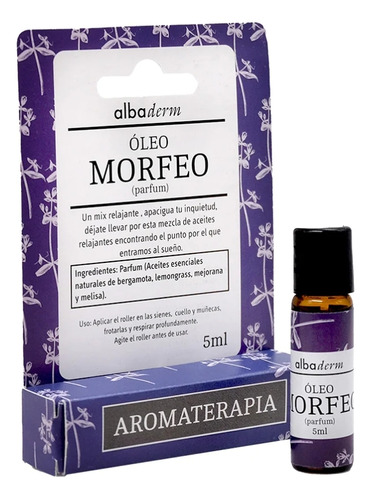 Óleo Morfeo 5ml Roll-on Del Alba. Mix Aceites Relajantes. 