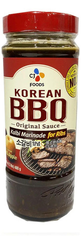 Salsa Coreana Bbq Para Ribs, Cj, 480 Gr