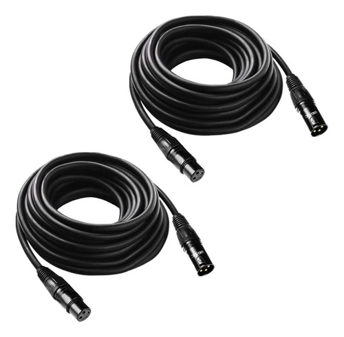 Cable Dmx Flexible De 50 Pies, Conector Macho Xlr De 3 ...