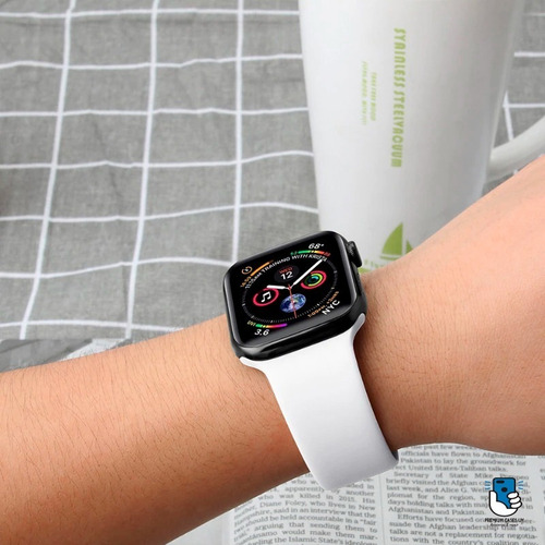 Imagen 3 de 8 de Malla Correa Para Apple Watch En Silicona 38 A 45 Mm