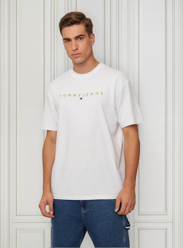 Polera Regular Fit Con Logo Bordado Blanco Tommy Hilfiger
