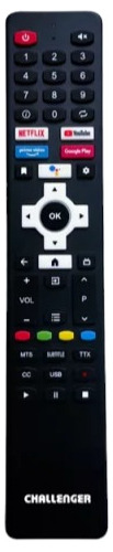 Control Remoto Smart Tv Challenger Android Comandos Por Voz