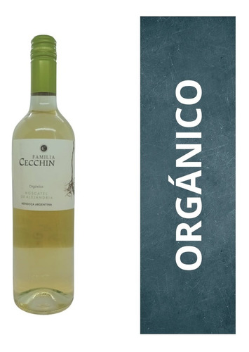 Imagen 1 de 9 de Vino Orgánico Moscatel De Alejandría Familia Cecchin X 750cc