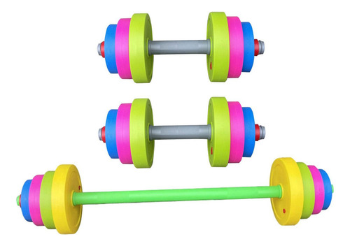 3 Pcs Niños Dumbbells Conjunto De Equipos De Entrenamiento