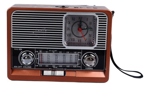 Linterna De Reloj Vintage Radio Multifuncional Am Fm Sw Band