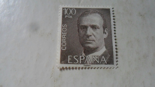 Estampilla España Juan Carlos I 100 Pesetas