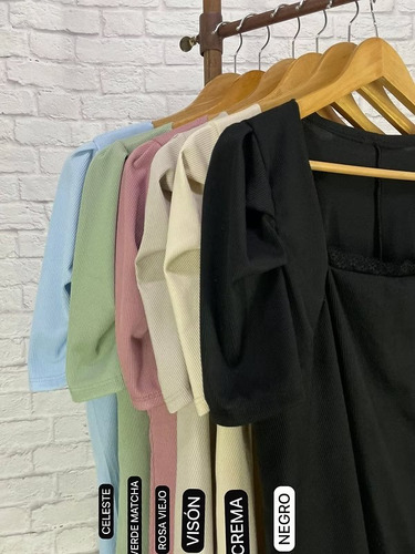 Remera Mujer Talles Grandes Escote Cuadrado Princesa