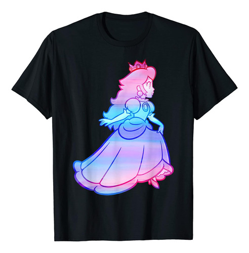 Nintendo Super Mario Peach Gradient Run Camiseta Gráfica