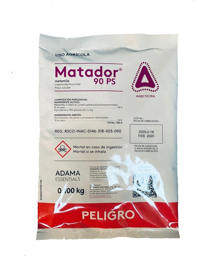 Matador 90 Ps 100 Gramos Insecticid@ Metomilo Adama