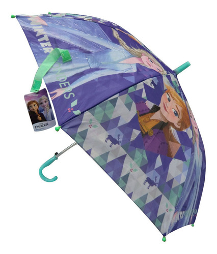 Paraguas Infantil Frozen Oficial 50 Cm Color Azul Acero