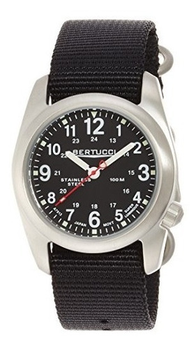 Bertucci A-2s Field 22mm Reloj De Cuarzo, Negro / Negro