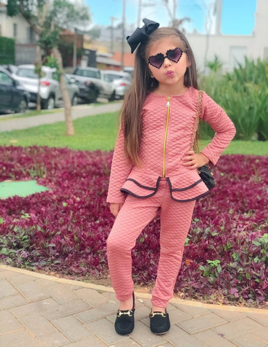 Imagem 5 de 5 de Conjunto Infantil De Frio Moda Inverno Blogueira Menina Luxo