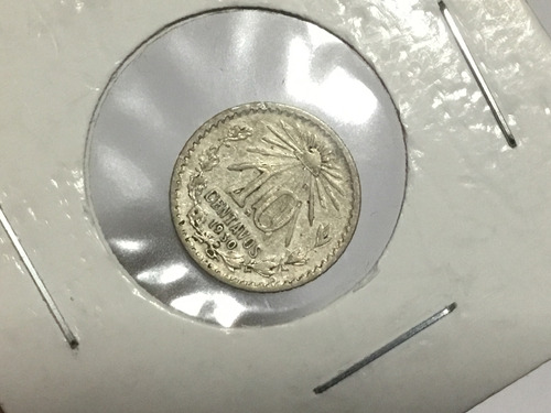 10 Centavos Resplandor 1930 Plata 
