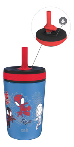 Zak Marvel Spider-man Kelso Vasos Para Niños Pequeños Para V