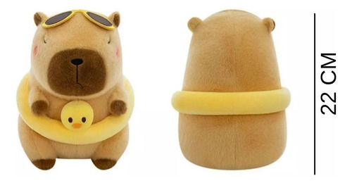 2 Peluches De Capibara 22cm Kawaii Regalo Para Niños